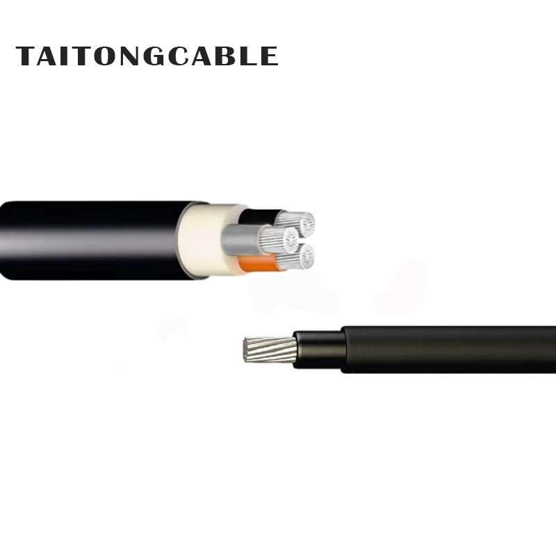 Kustom Low Voltage Un-armoured Aluminium Konduktor XLPE Insulated PE Sheathed Power Kabel