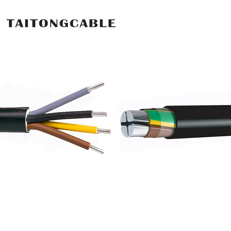Custom Low Voltage Unarmoured Aluminium Conductor PVC Insulated PE Sheathed Power Kabel