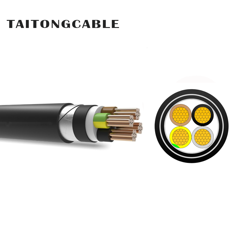 Tegangan Rendah 2-5-Inti Konduktor Tembaga STA-Armoured XLPE-Insulated PVC-Sheathed Kabel Daya