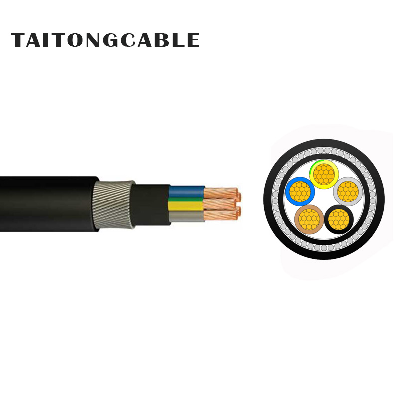 Tegangan Rendah 2‑5‑Konduktor Tembaga Inti SWA‑Armoured XLPE‑Insulated PVC‑Sheathed Power Kabel