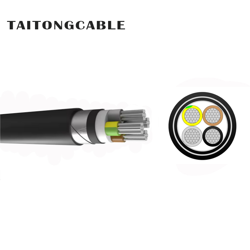 Tegangan Rendah 2-kanggo-5-inti STA Steel Tape Armored Aluminium PVC Insulated and Sheathed Power Cables