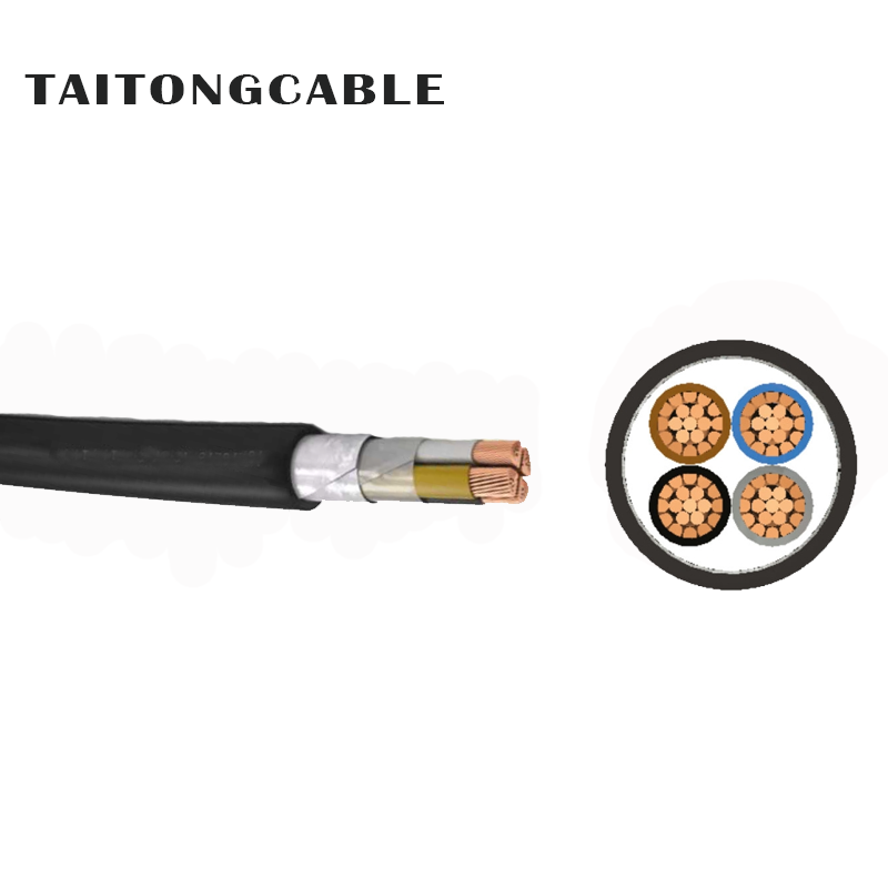 Low Voltage Multi-inti STA Armored Tembaga PVC Insulated lan Kabel Daya Sheathed