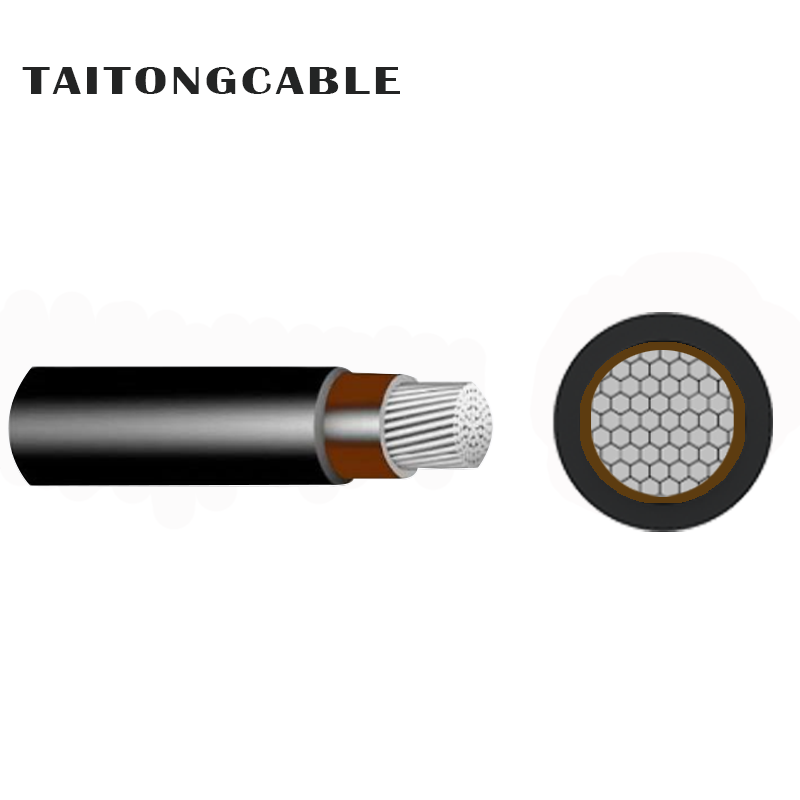 Konduktor Aluminium Inti Tunggal Tegangan Rendah PVC Insulated PVC Sheathed Unarmoured Power Cables