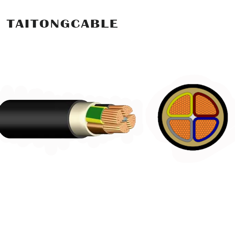 Low Voltage Unarmoured 2-5-Core Tembaga PVC Insulated PE Sheath Kabel Power