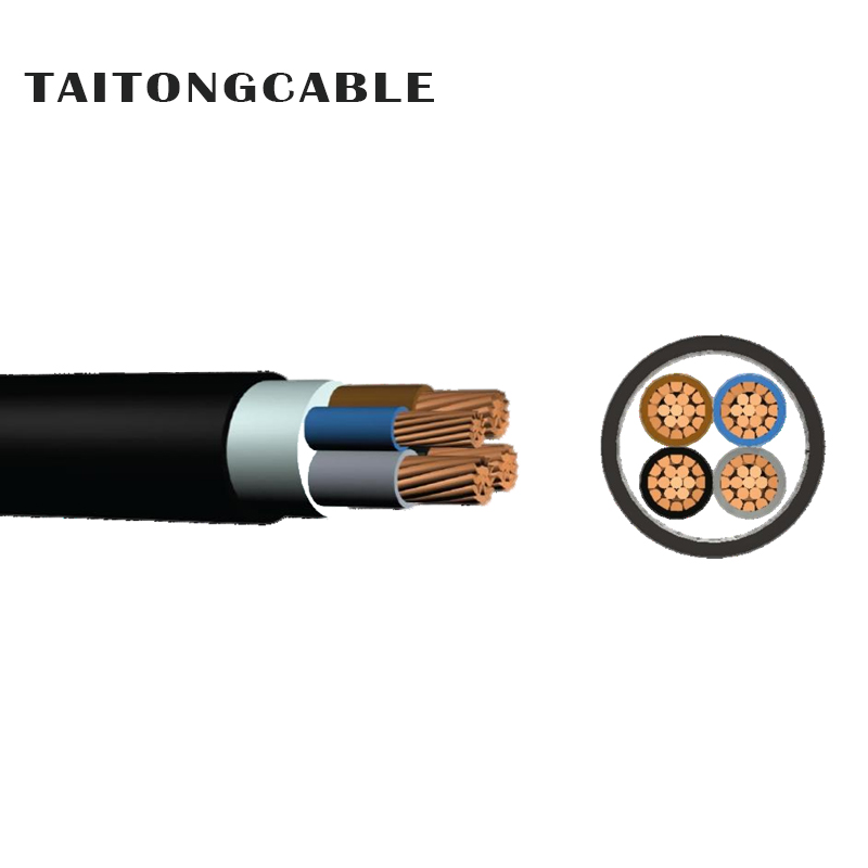 Low voltase 2-5 inti Tembaga konduktor PVC terisolasi lan kabel daya sheathed